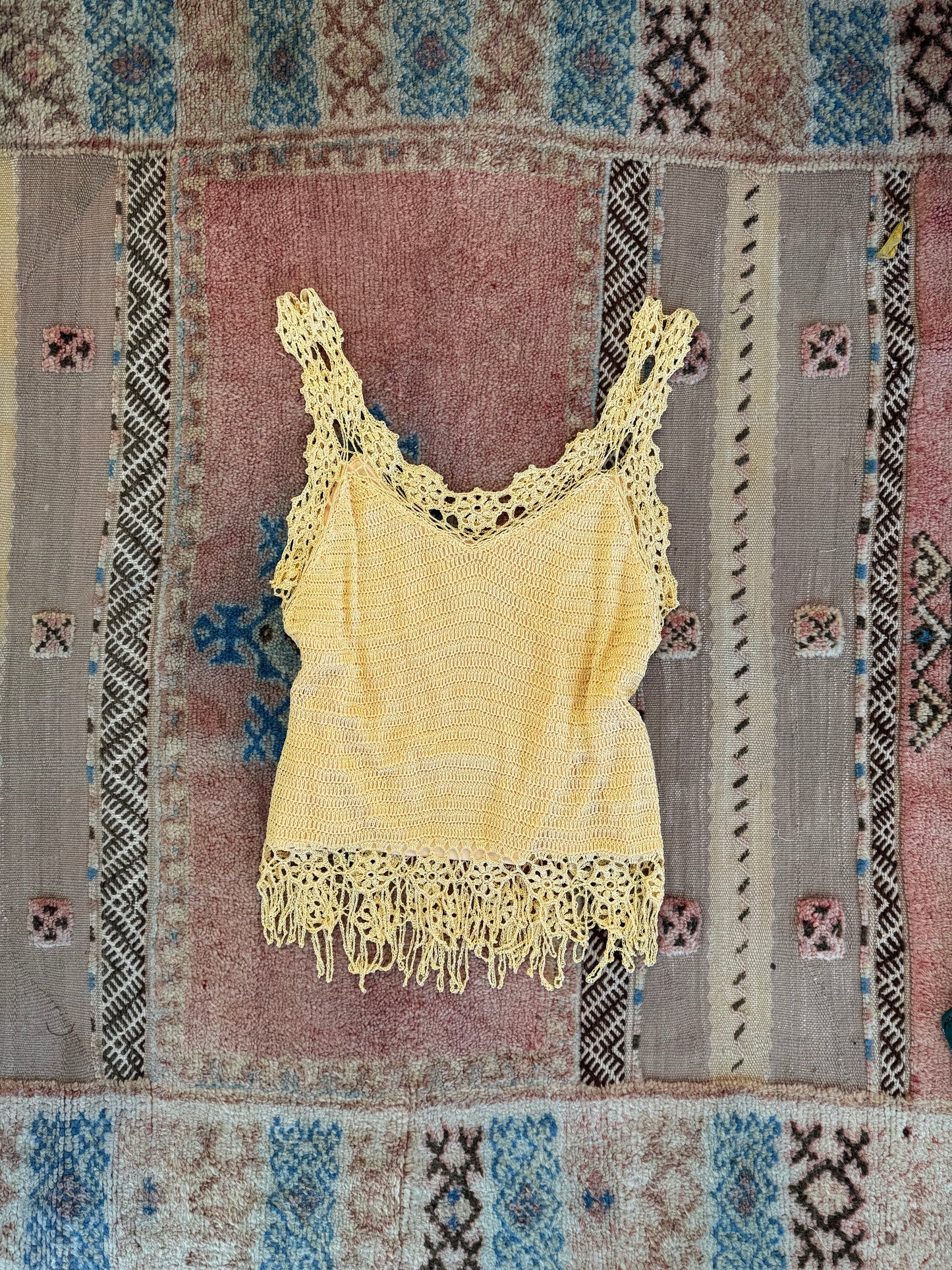 Gold Crocheted Top