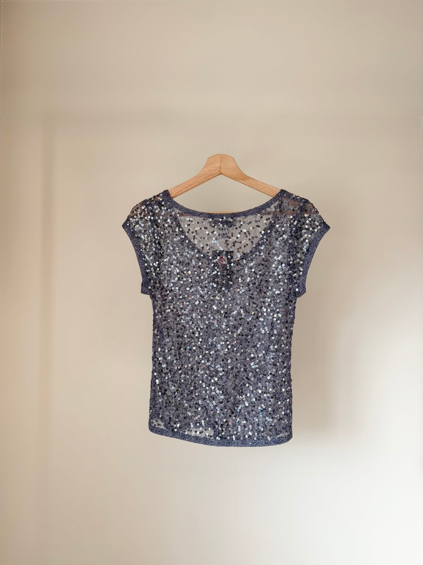 Purple Sequin Top