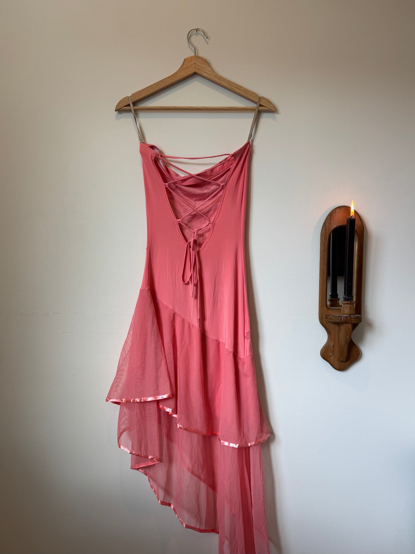 Asymmetrical Coral Dress