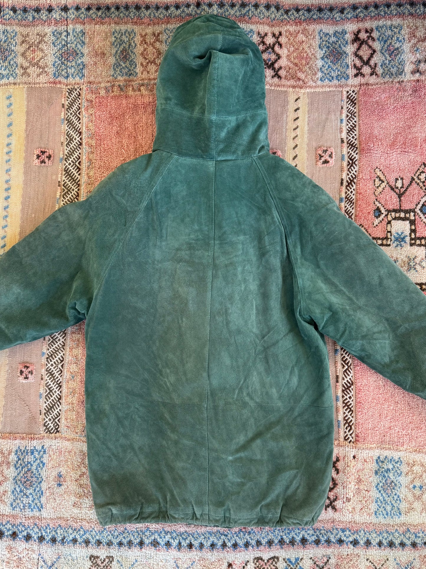 Green Leather Coat