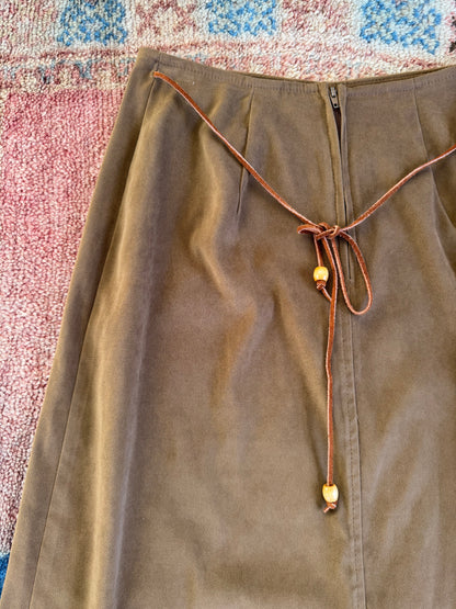 Faux Suede Skirt