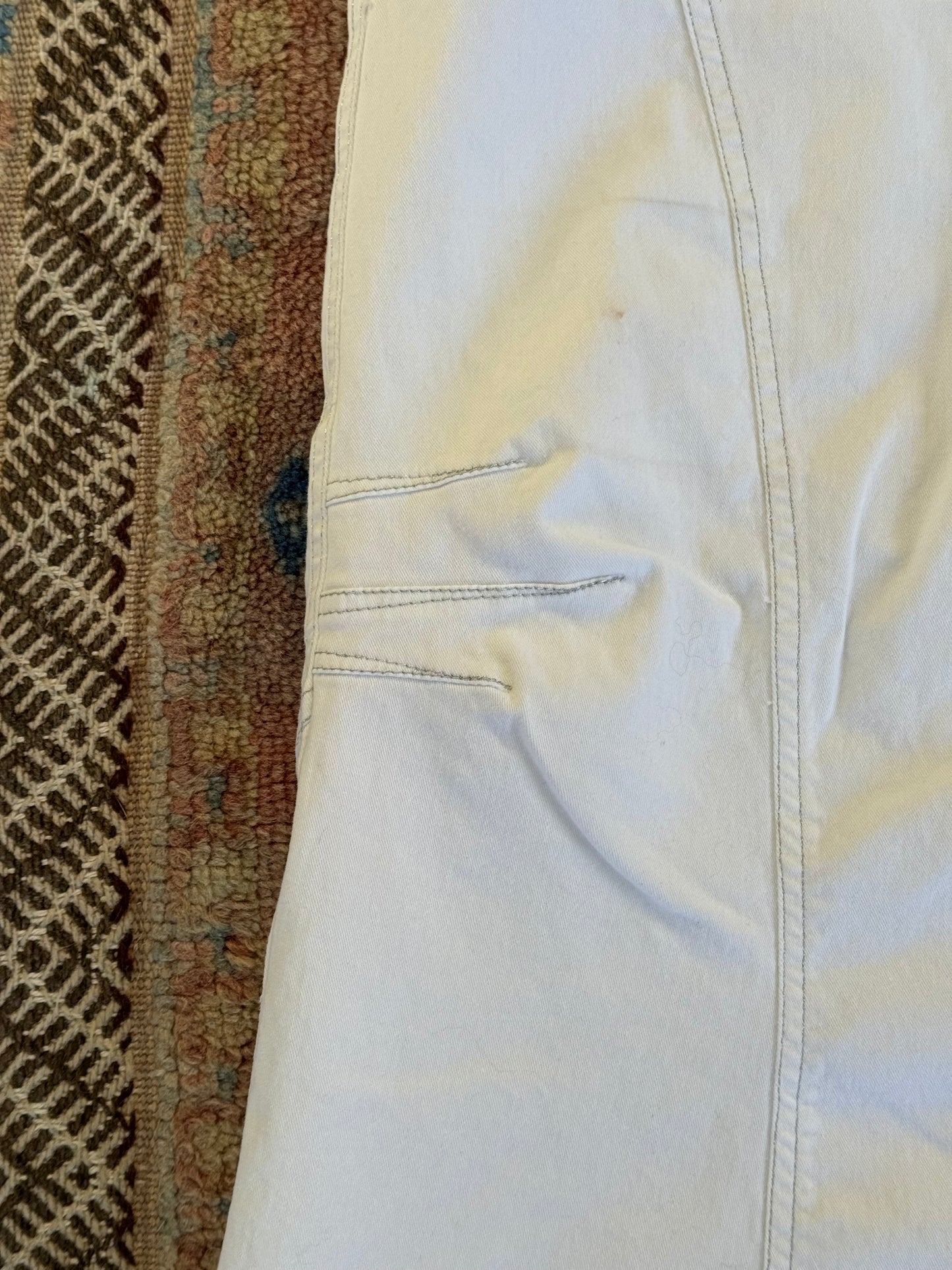 White Denim Skirt