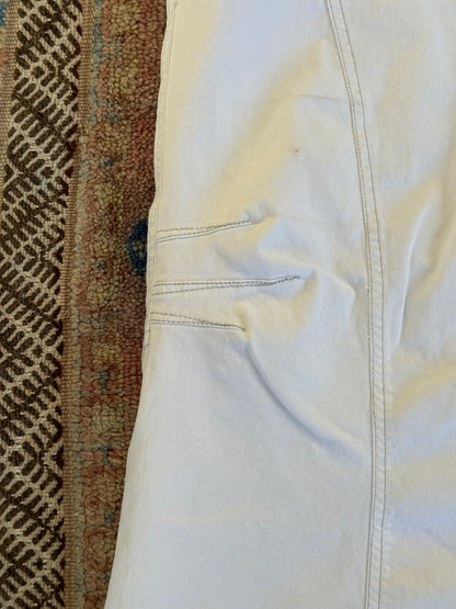 White Denim Skirt