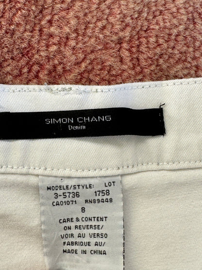 White Denim Skirt