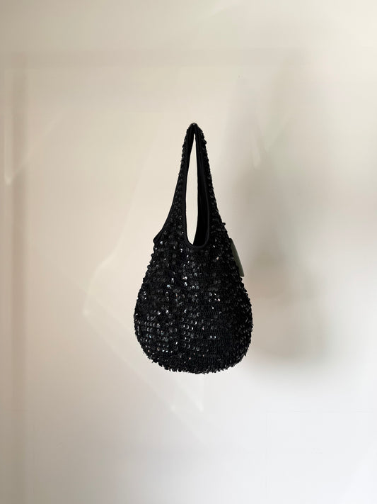 Black Sequin Tote