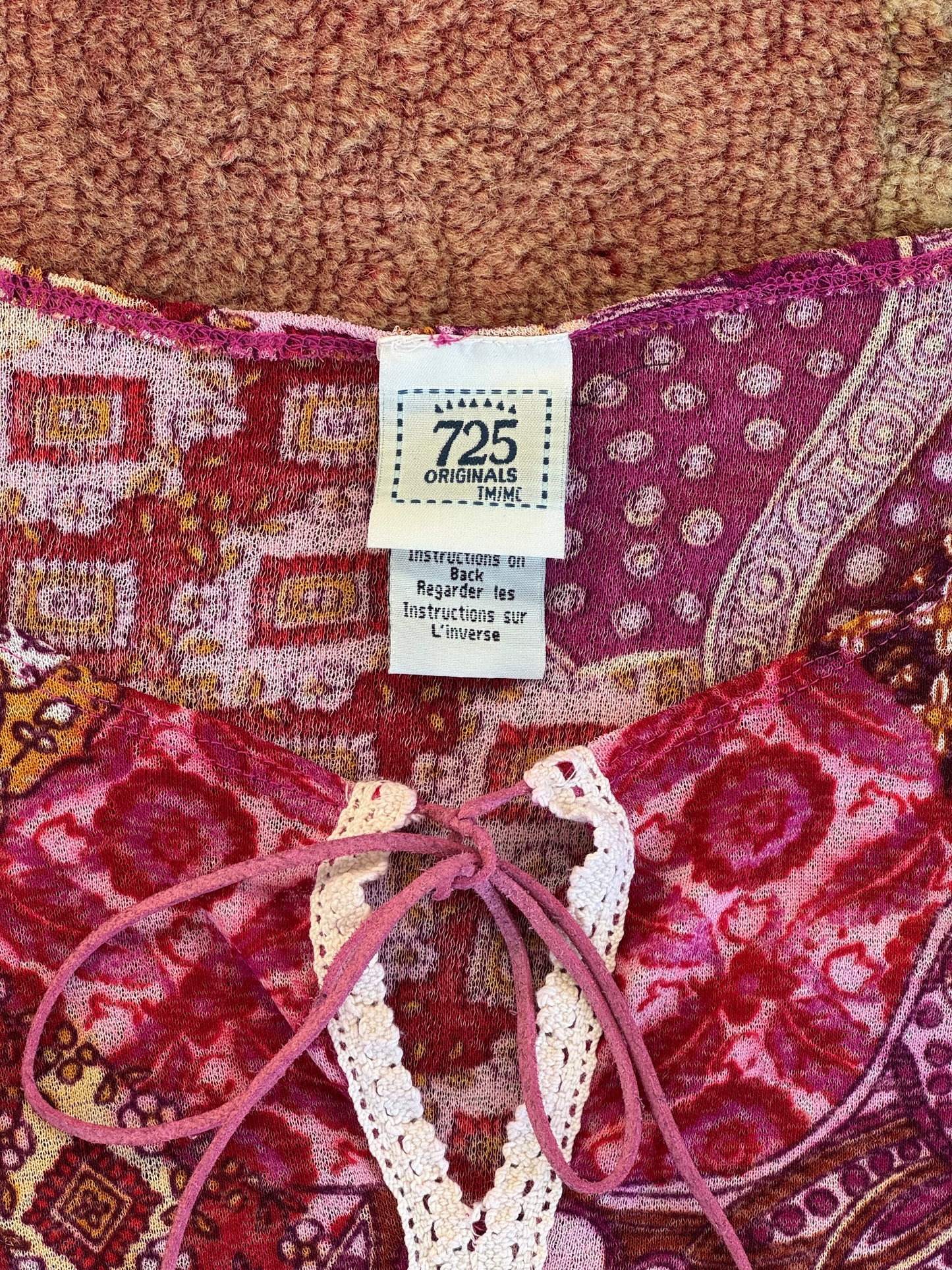 Paisley Bell Sleeve Top