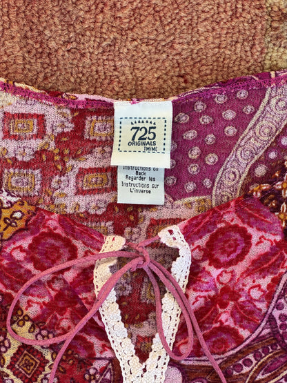 Paisley Bell Sleeve Top