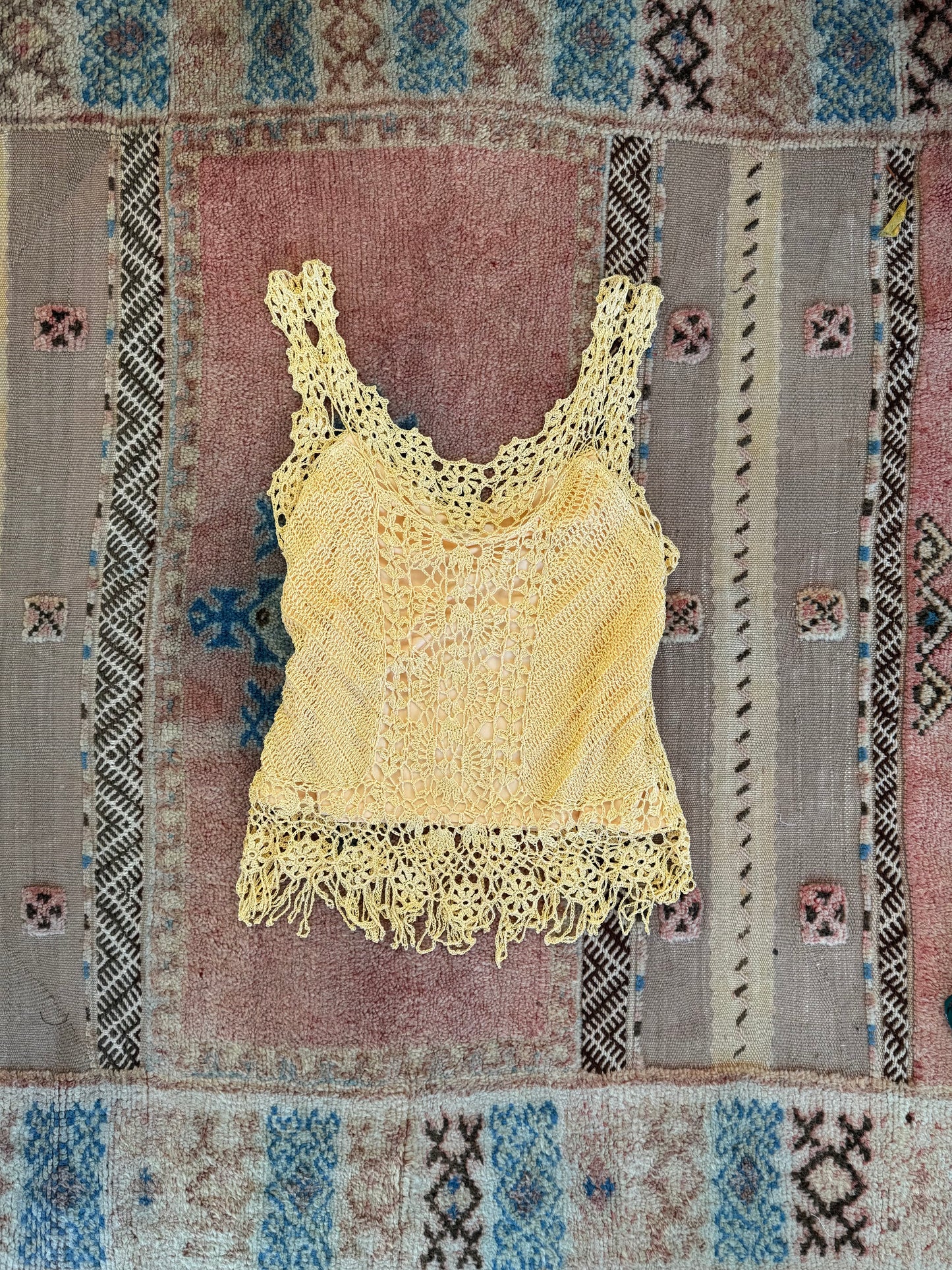 Gold Crocheted Top