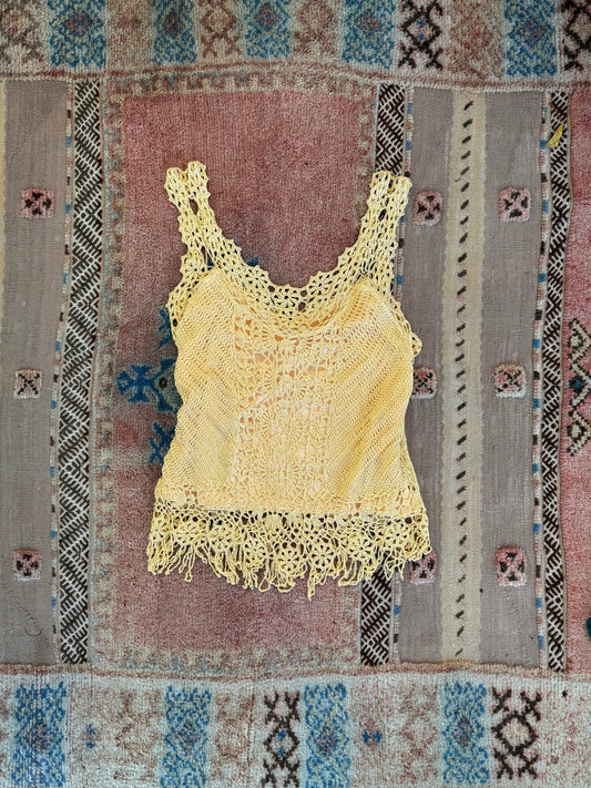 Gold Crocheted Top