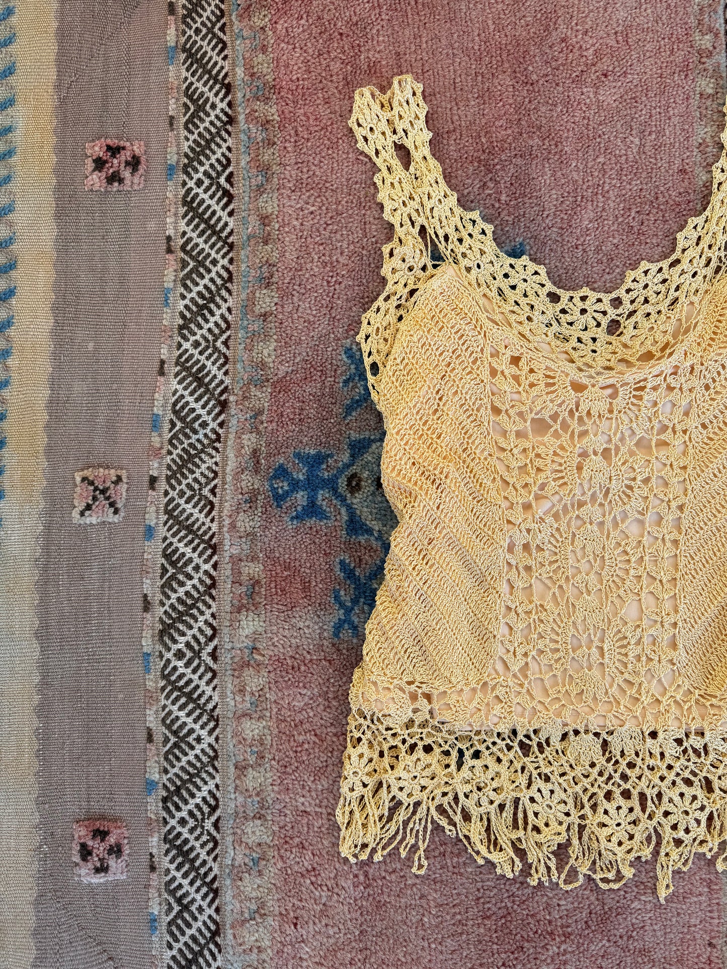 Gold Crocheted Top