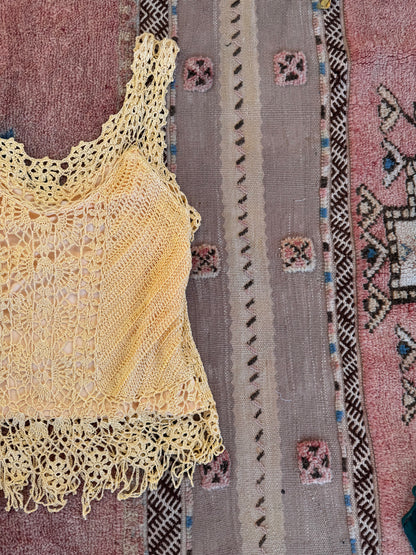 Gold Crocheted Top