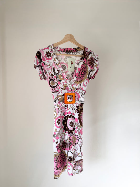 Pink & Brown Dress