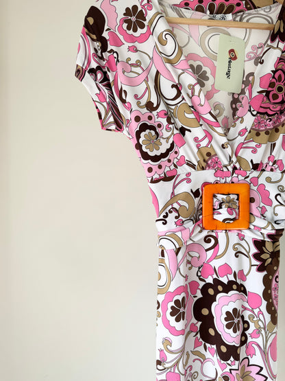 Pink & Brown Dress