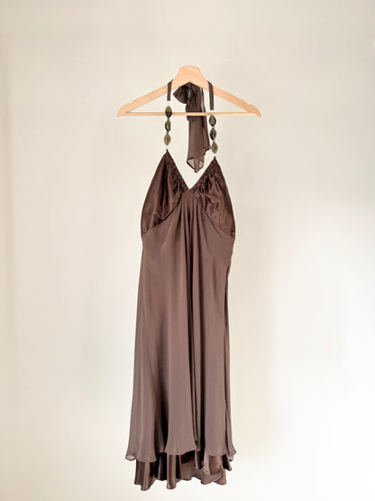 Brown Butterfly Dress