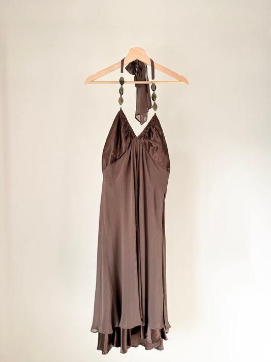 Brown Butterfly Dress