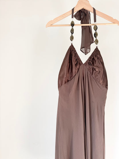 Brown Butterfly Dress