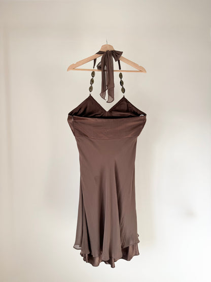 Brown Butterfly Dress