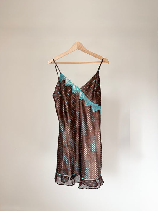 Satin Polka Dot Dress