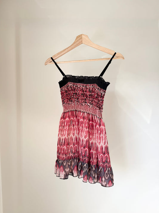 Red Patterned Tank