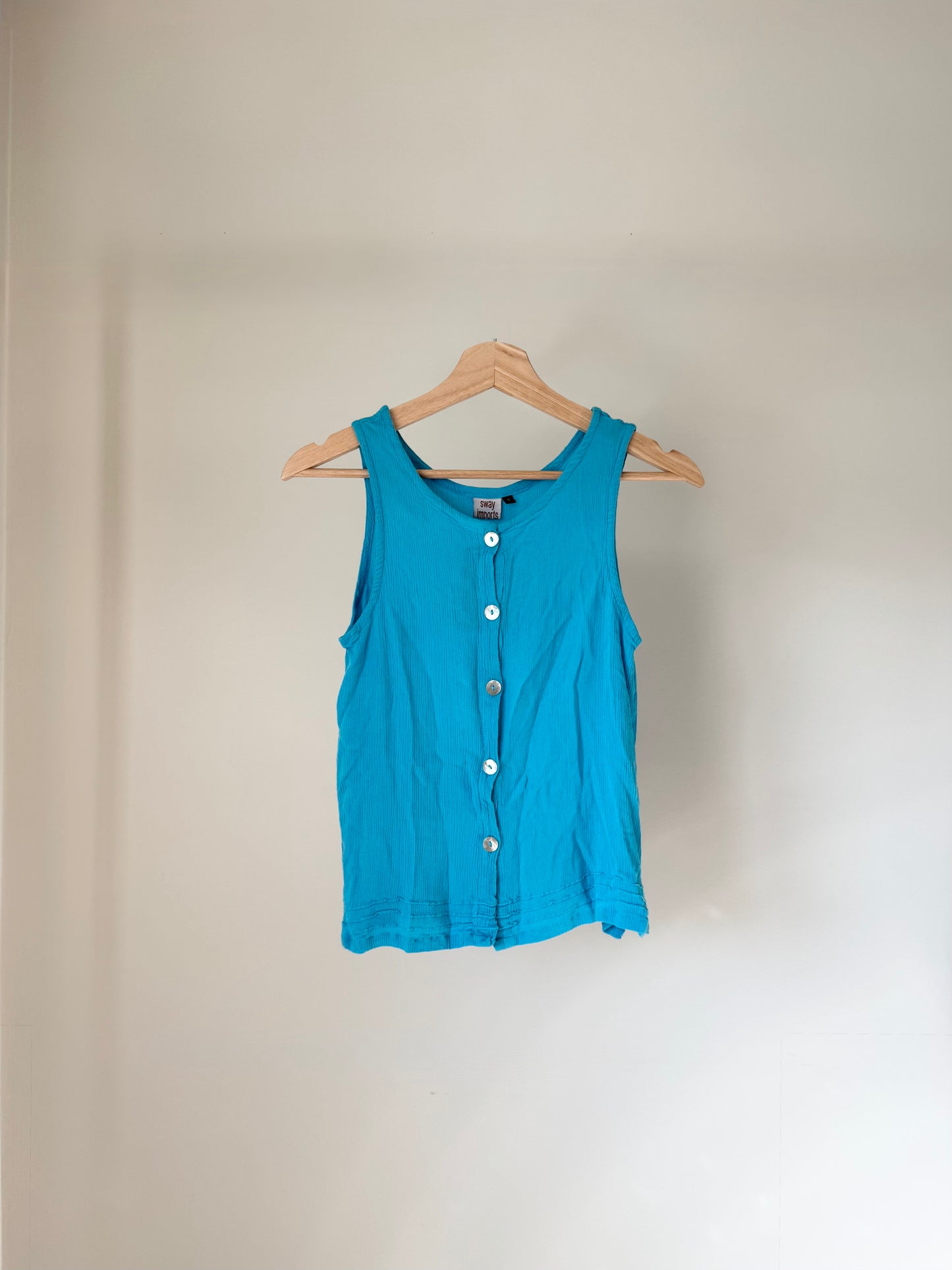 Aqua Button-Up