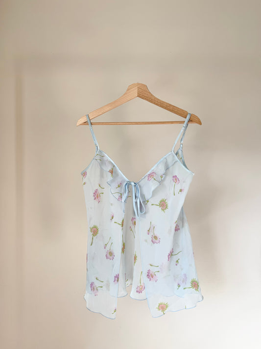 Sheer Floral Top