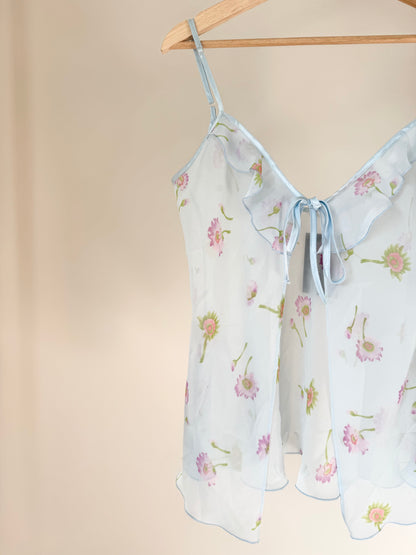 Sheer Floral Top