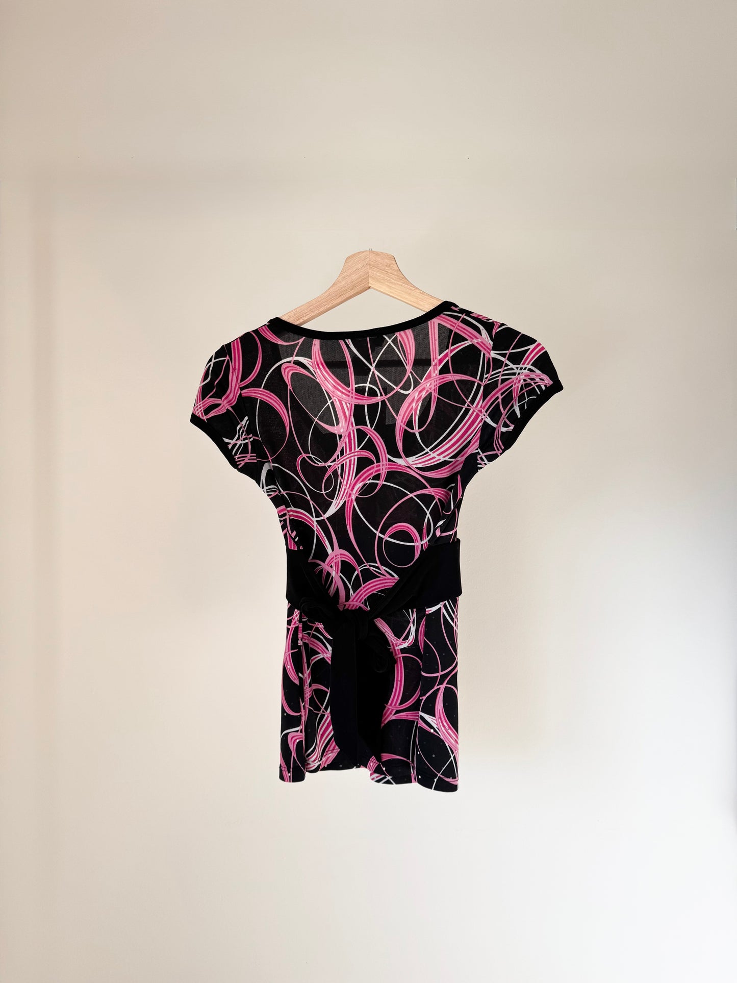 Black & Pink Top