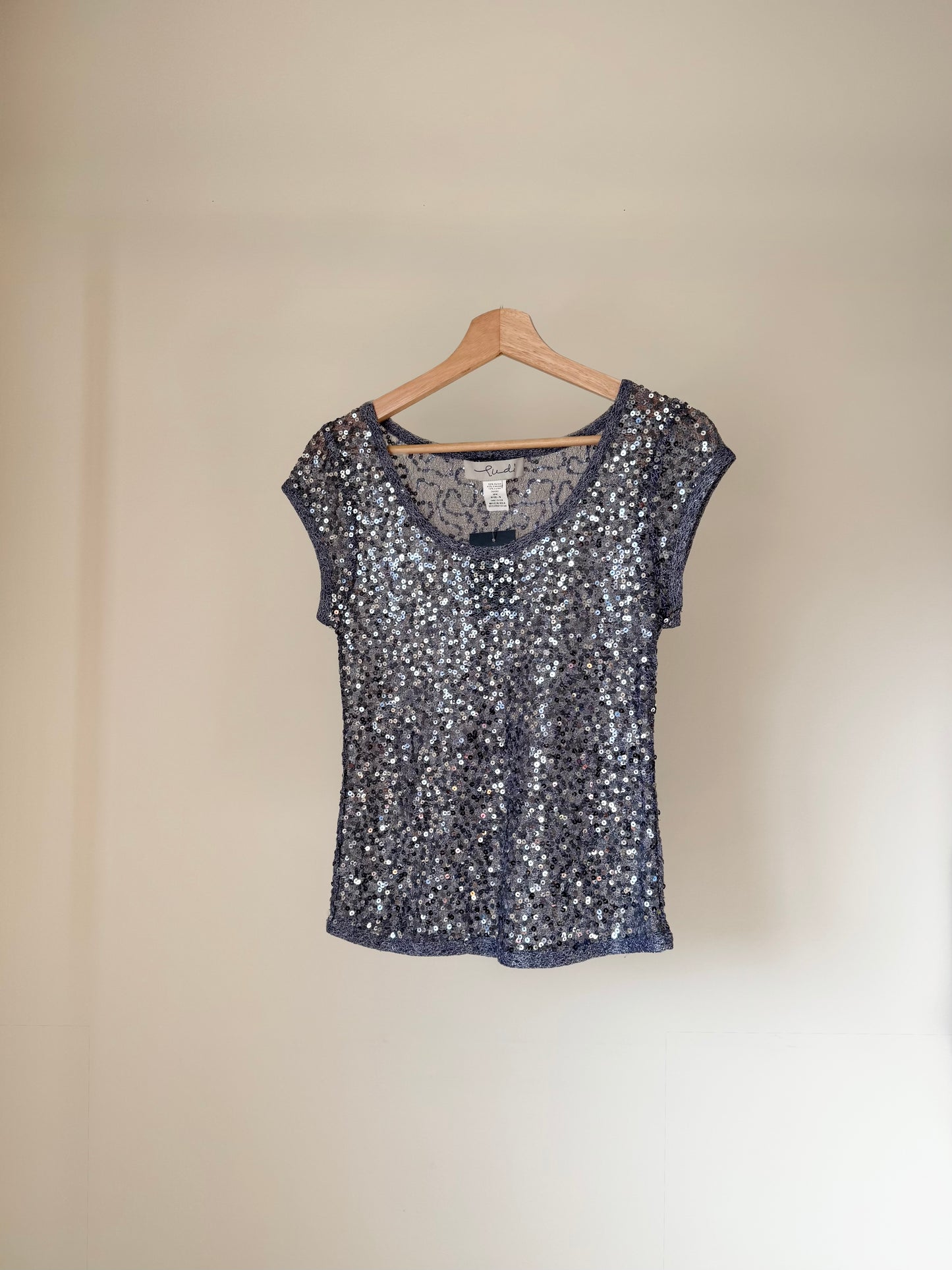 Purple Sequin Top