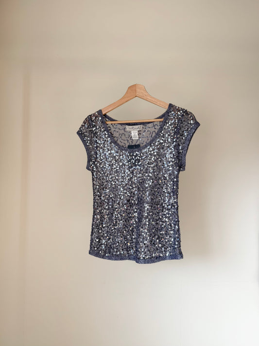 Purple Sequin Top
