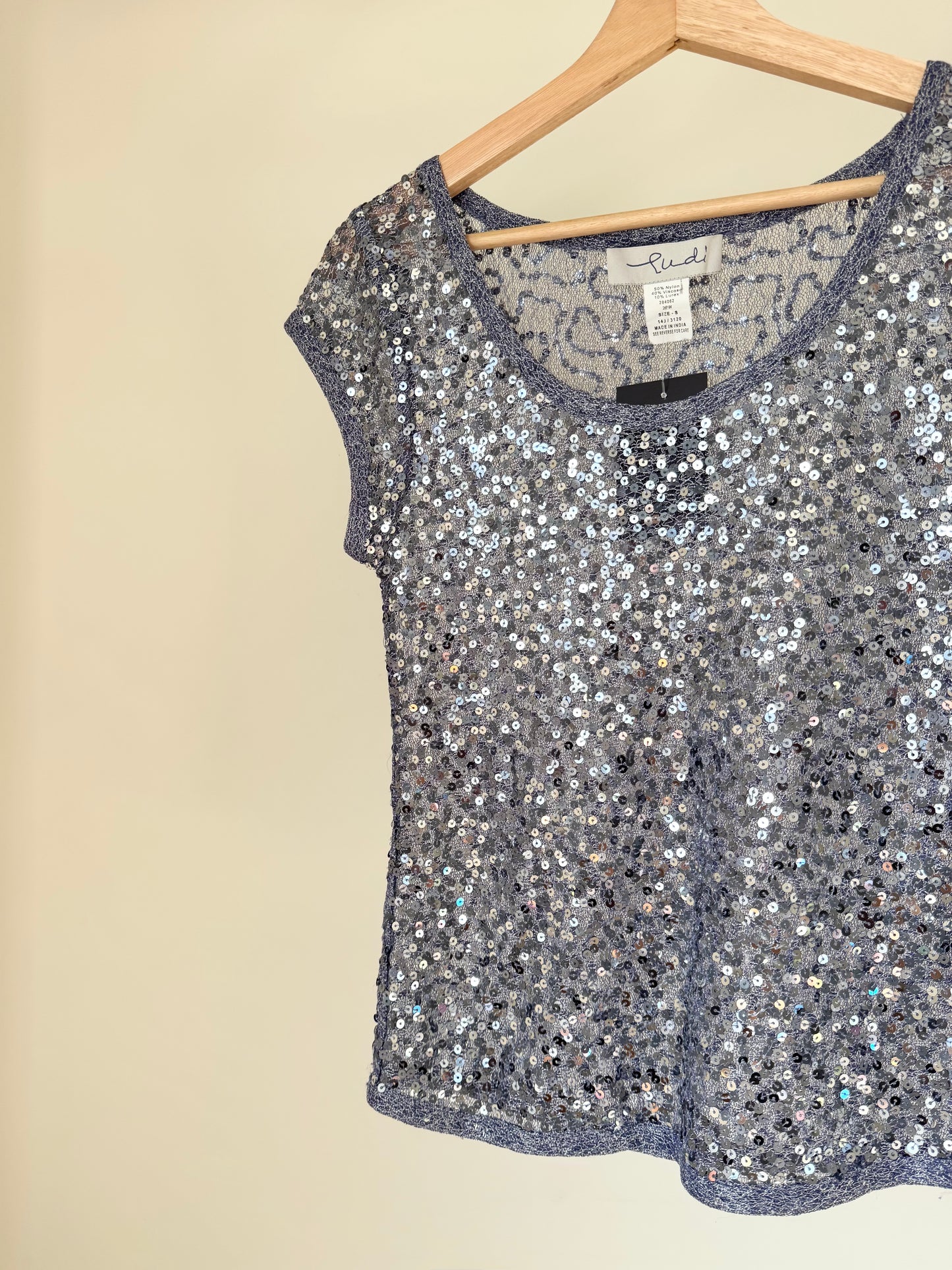 Purple Sequin Top