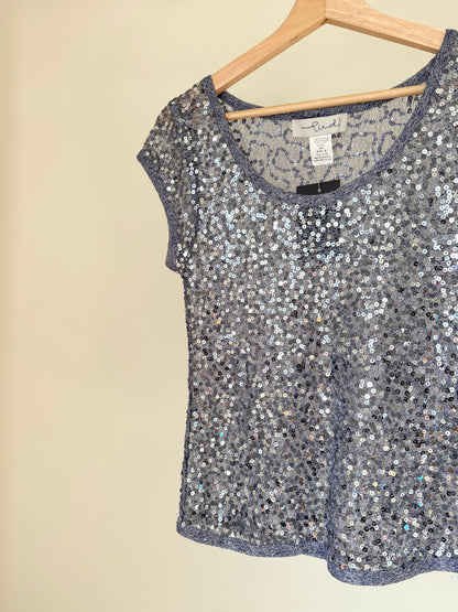 Purple Sequin Top