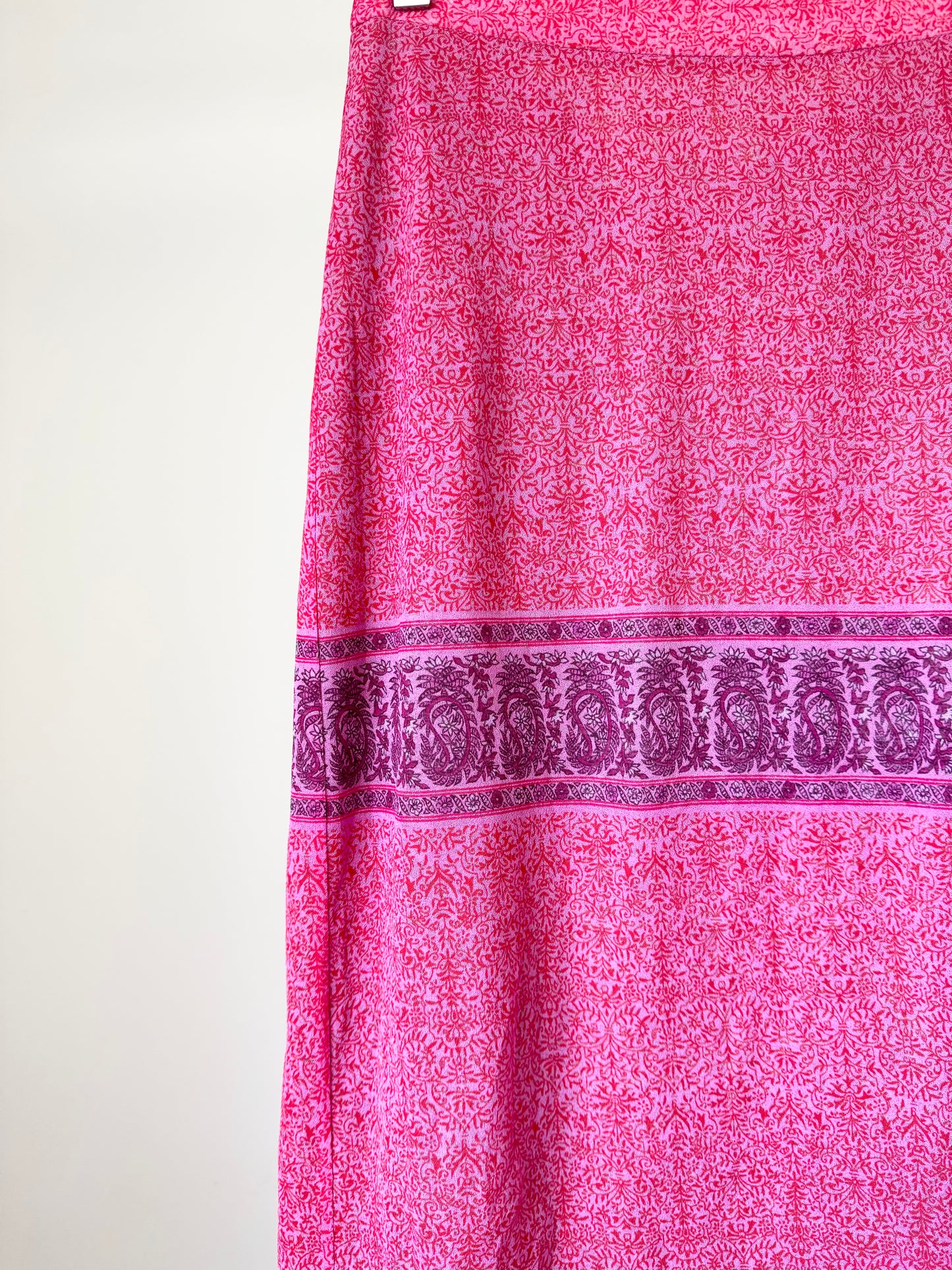 Pink Paisley Skirt