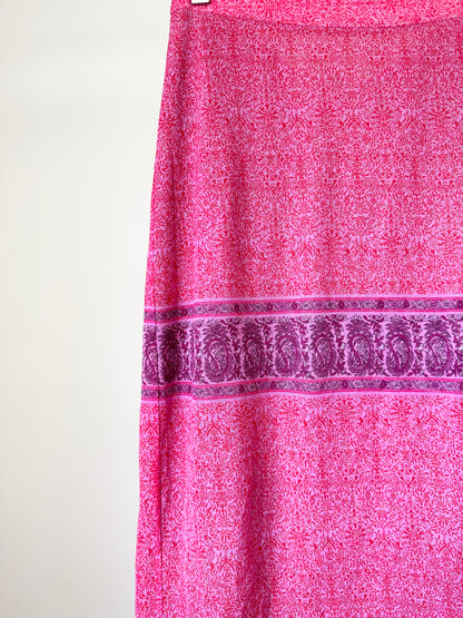 Pink Paisley Skirt