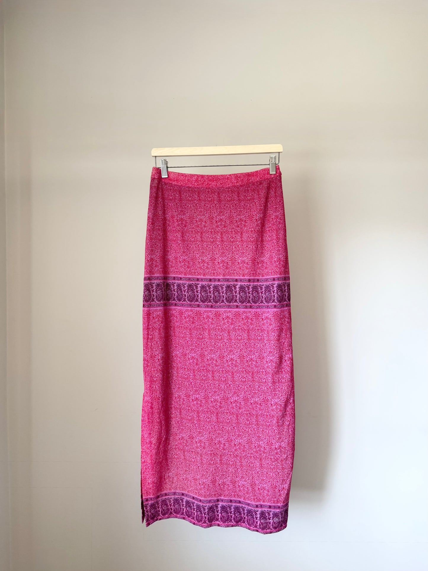 Pink Paisley Skirt