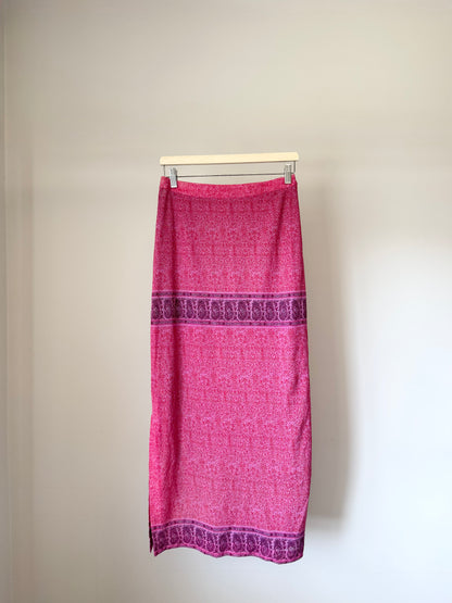 Pink Paisley Skirt