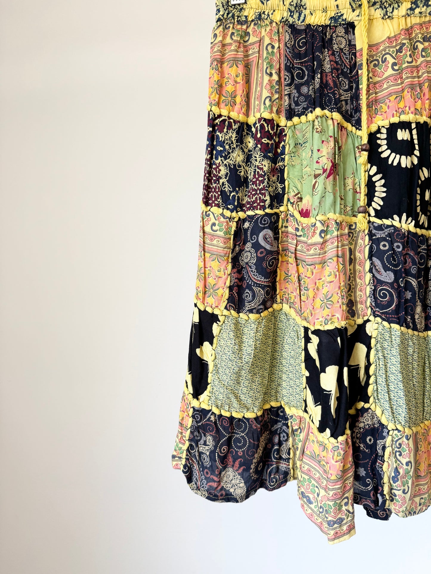 Yellow Patchwork Skirt