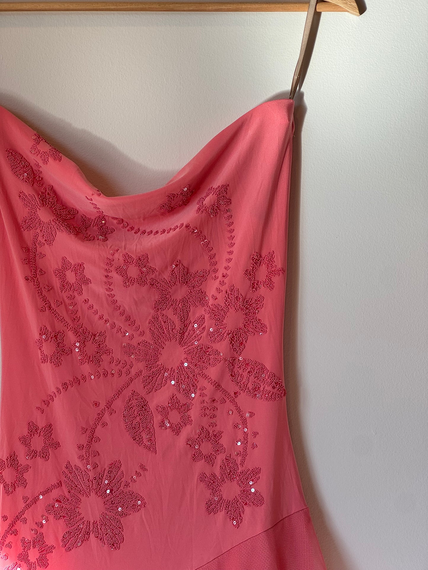 Asymmetrical Coral Dress