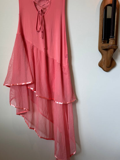 Asymmetrical Coral Dress