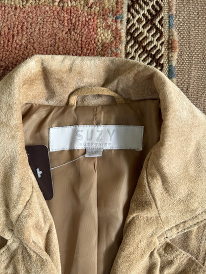 Beige Leather Jacket