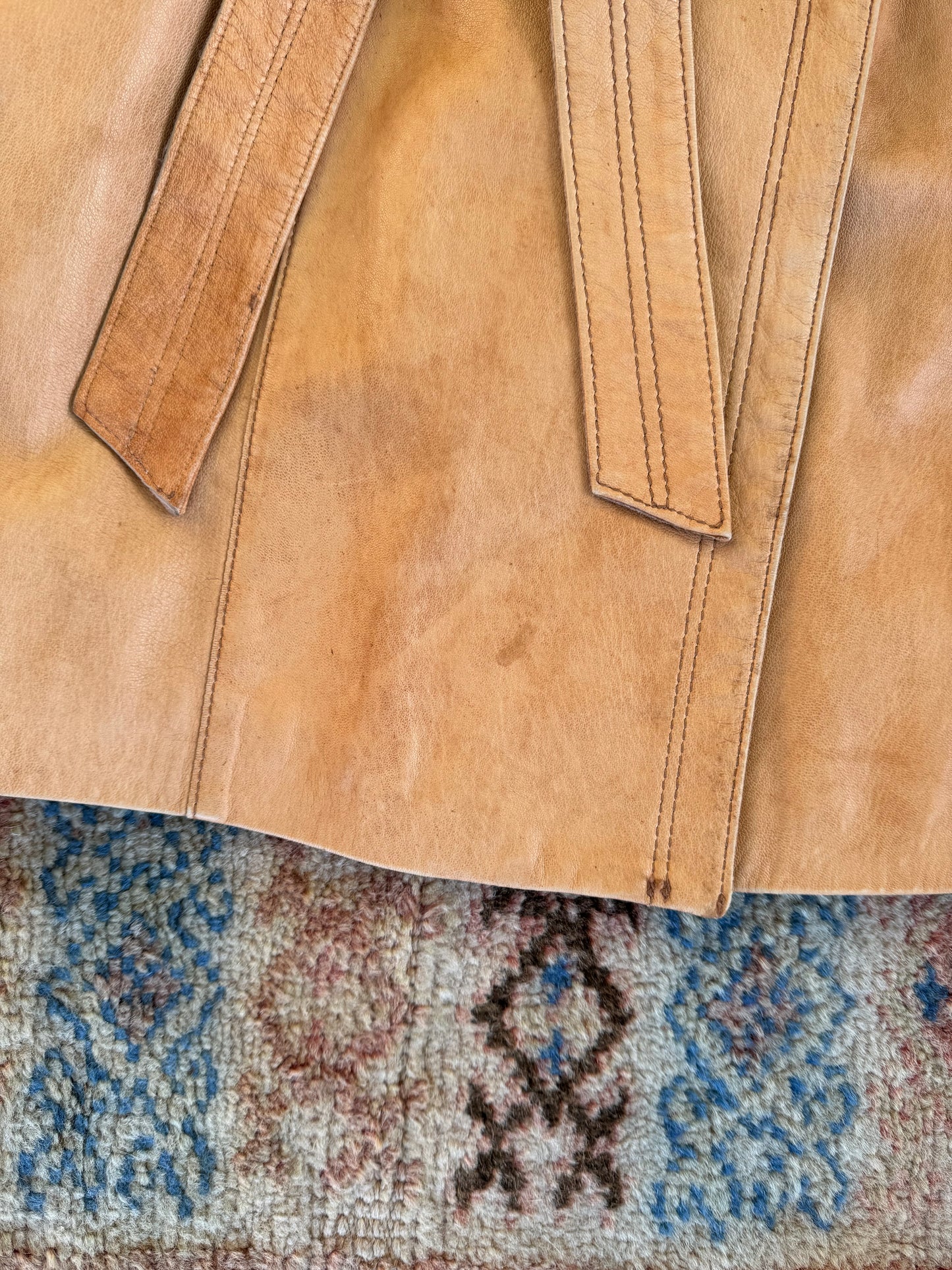 Danier Yellow Leather Trench