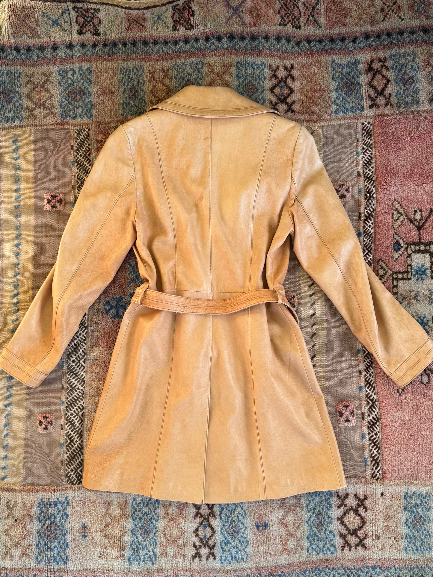 Danier Yellow Leather Trench