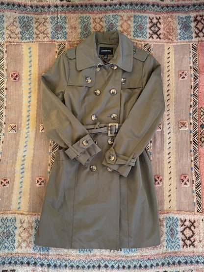 Green London Fog Trench