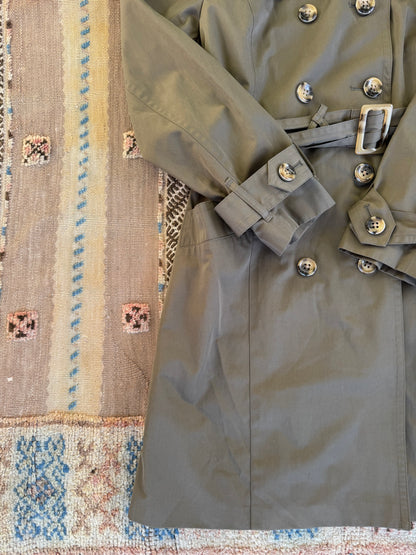 Green London Fog Trench