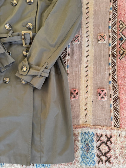 Green London Fog Trench