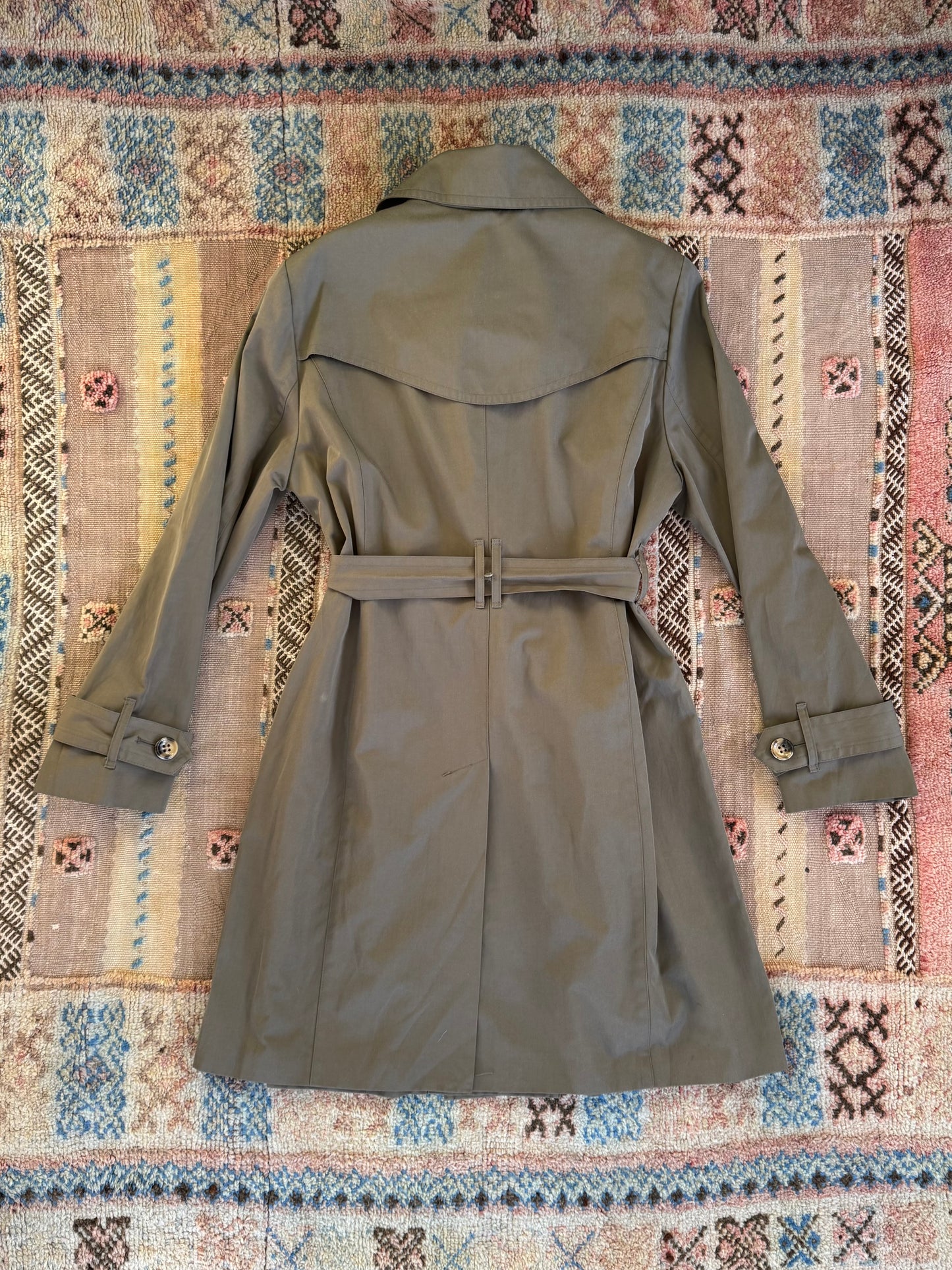 Green London Fog Trench