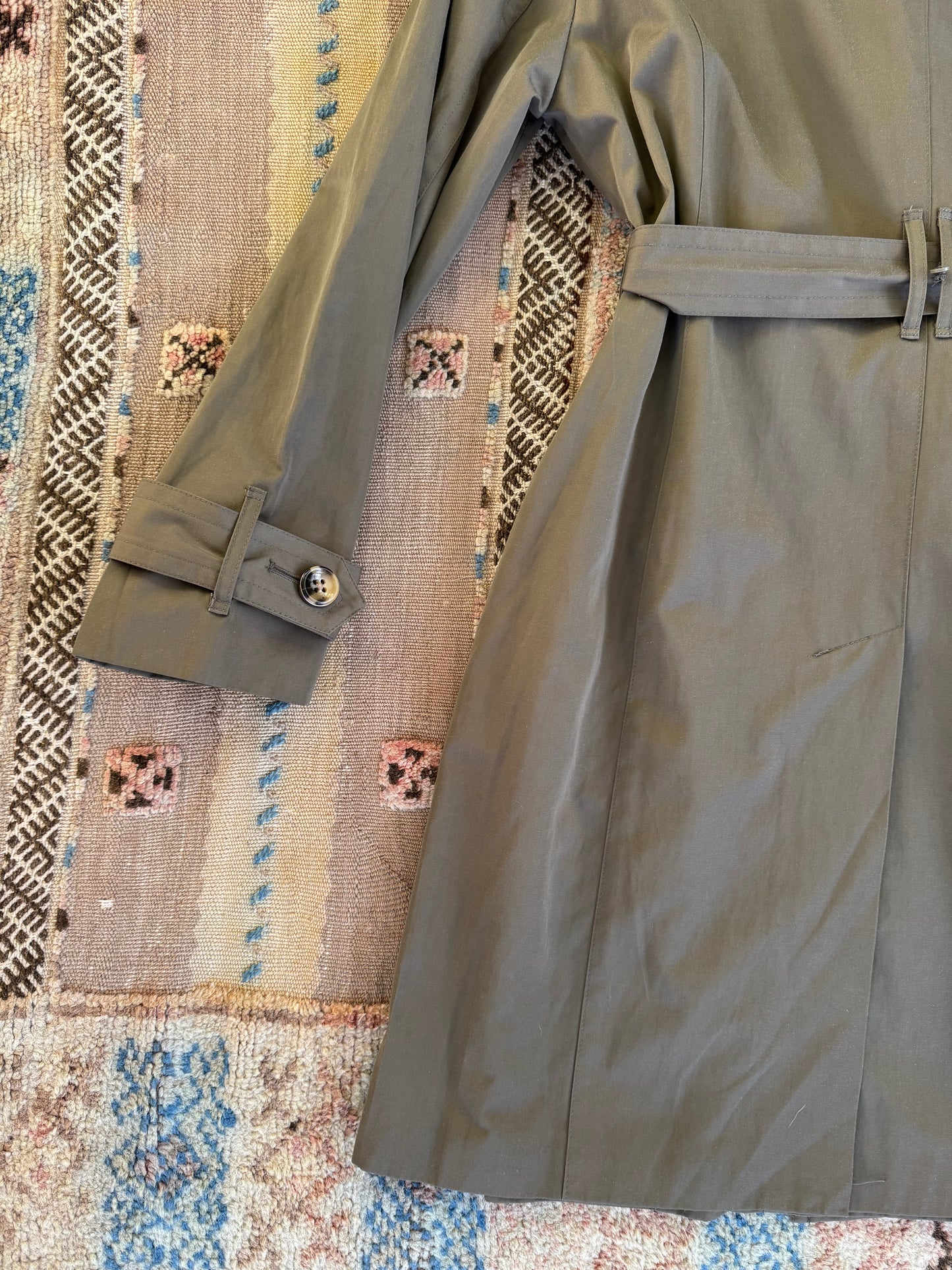 Green London Fog Trench