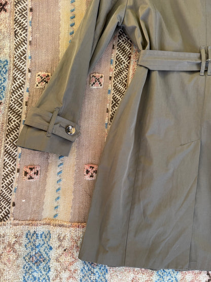 Green London Fog Trench