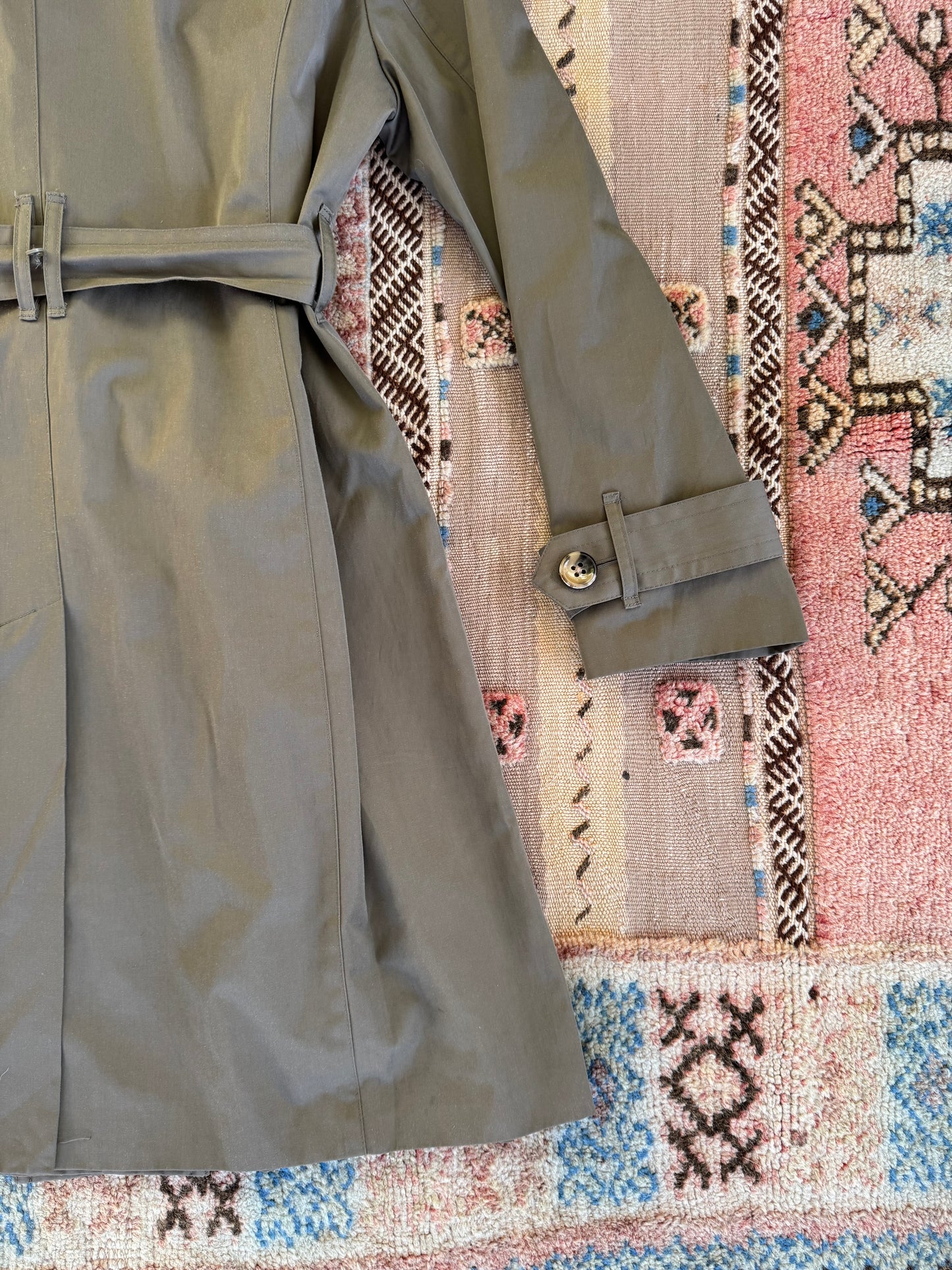 Green London Fog Trench