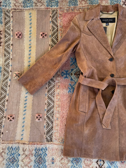 Andrew Marc Leather Trench