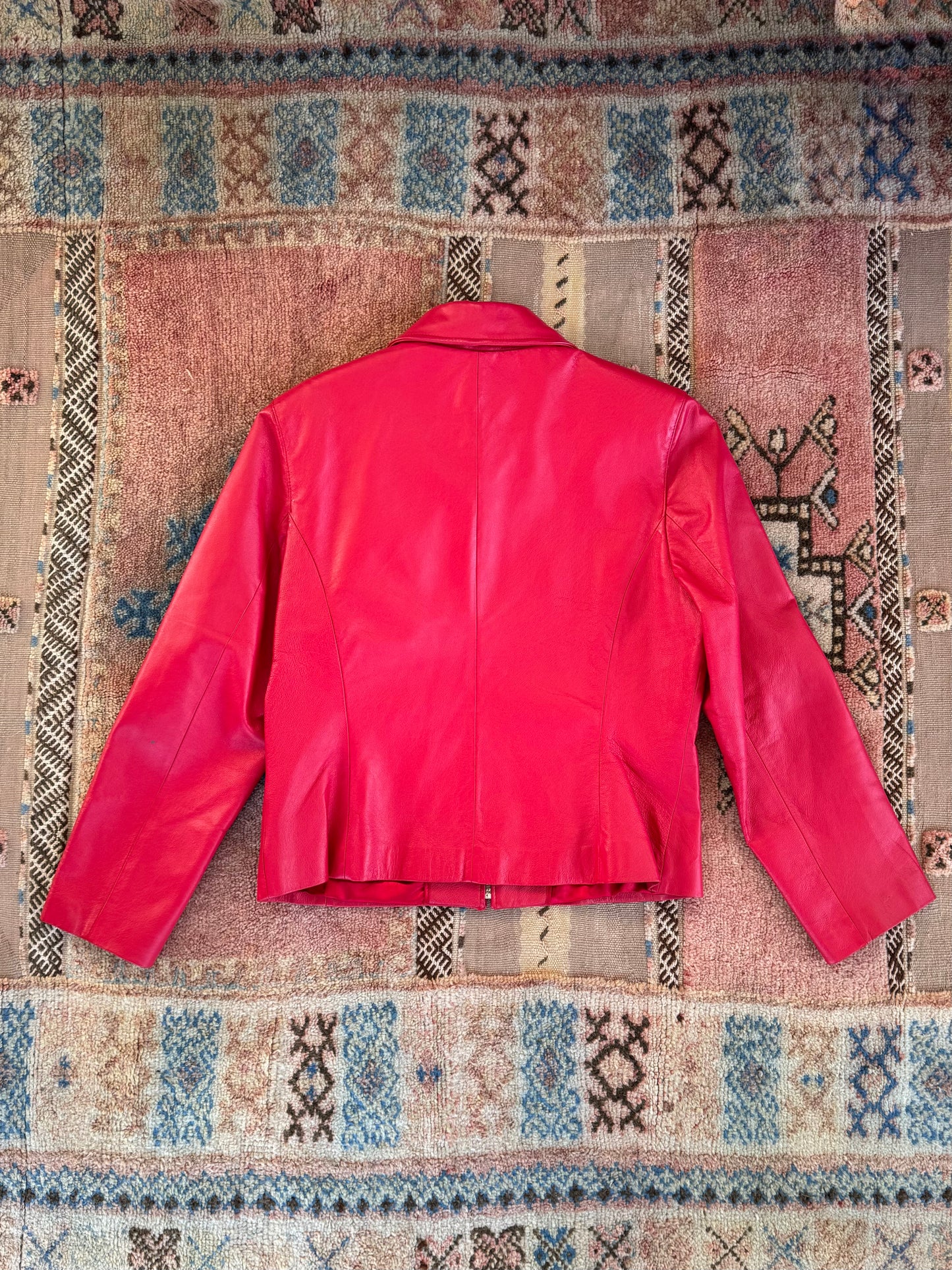 Cherry Red Leather